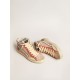 Slide in pink suede with anthracite laminated leather star Slide in pink suede with anthracite laminated leather star