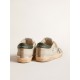Super-Star in gray canvas with a green leather star and heel tab Super-Star in gray canvas with a green leather star and heel tab
