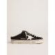 Super-Star Sabots in black glitter with white bio-based star Super-Star Sabots in black glitter with white bio-based star