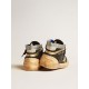 Women’s Mid Star LAB in black canvas with ice-gray suede star Women’s Mid Star LAB in black canvas with ice-gray suede star