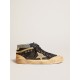 Women’s Mid Star LAB in black canvas with ice-gray suede star Women’s Mid Star LAB in black canvas with ice-gray suede star