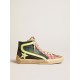 Women’s Slide LAB in camo canvas with yellow leather star and flash Women’s Slide LAB in camo canvas with yellow leather star and flash
