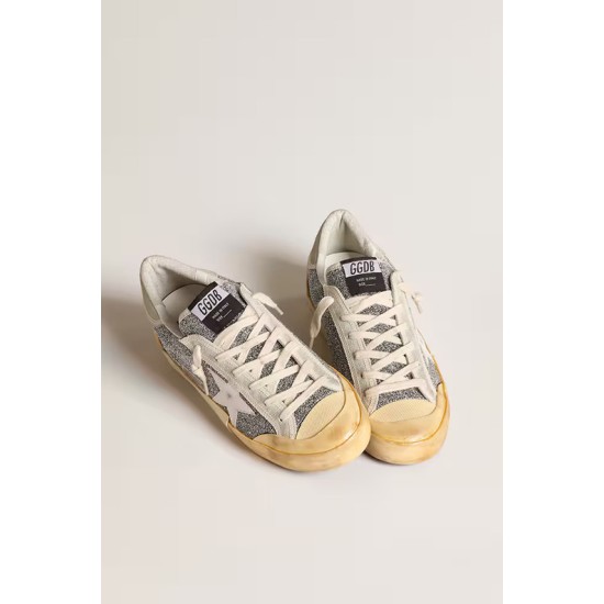 Women’s Super-Star LAB with white star and Swarovski glitter upper Women’s Super-Star LAB with white star and Swarovski glitter upper