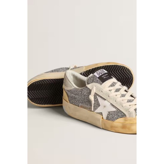 Women’s Super-Star LAB with white star and Swarovski glitter upper Women’s Super-Star LAB with white star and Swarovski glitter upper
