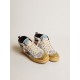 Mid Star LAB in pony skin and mesh with black star and studded flash Mid Star LAB in pony skin and mesh with black star and studded flash