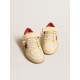 Women’s Ball Star LAB in cream-colored nappa with red suede star Women’s Ball Star LAB in cream-colored nappa with red suede star