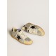Ball Star LAB in silver leather with black suede star and heel tab Ball Star LAB in silver leather with black suede star and heel tab