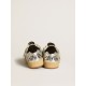 Ball Star LAB in silver leather with black suede star and heel tab Ball Star LAB in silver leather with black suede star and heel tab