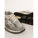 Dad-Star in suede and silver mesh with white leather star and heel tab Dad-Star in suede and silver mesh with white leather star and heel tab