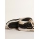 Super-Star in black glitter with cream star and suede inserts Super-Star in black glitter with cream star and suede inserts