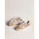 Hi Star LTD in bronze jacquard fabric with ice-gray suede star Hi Star LTD in bronze jacquard fabric with ice-gray suede star