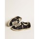 Women’s Super-Star in black velvet and suede with black suede star Women’s Super-Star in black velvet and suede with black suede star