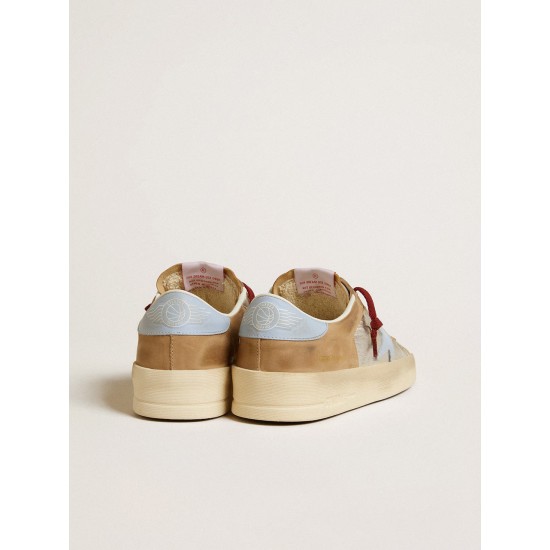 Women's silver Stardan LTD with light blue leather star and nubuck inserts Women's silver Stardan LTD with light blue leather star and nubuck inserts
