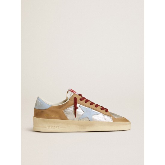 Women's silver Stardan LTD with light blue leather star and nubuck inserts Women's silver Stardan LTD with light blue leather star and nubuck inserts