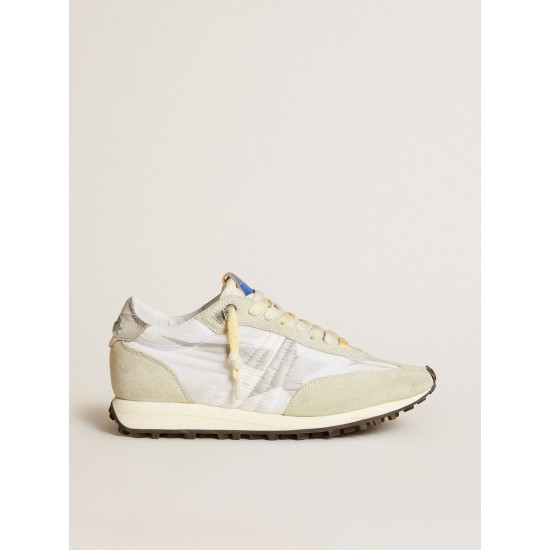 Women’s Marathon with white nylon upper and silver star Women’s Marathon with white nylon upper and silver star