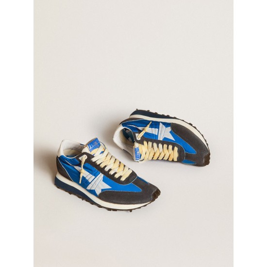 Women’s Marathon with blue nylon upper and white star Women’s Marathon with blue nylon upper and white star