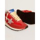 Women’s Marathon with red nylon upper and silver star Women’s Marathon with red nylon upper and silver star
