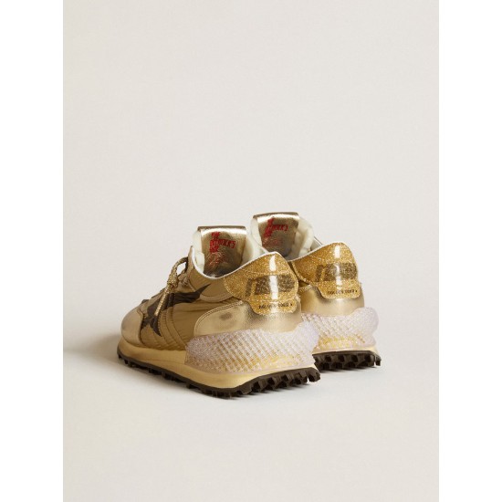 Women’s Gold Marathon with gold nylon upper Women’s Gold Marathon with gold nylon upper