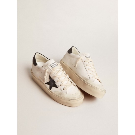 Woman's white bio-based Hi Star LTD with black bio-based star and heel tab Woman's white bio-based Hi Star LTD with black bio-based star and heel tab