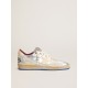 Women’s Ball Star Pro in silver metallic leather with cream-colored star Women’s Ball Star Pro in silver metallic leather with cream-colored star