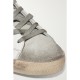 Superstar distressed leopard-print calf hair, leather and suede sneakers Superstar distressed leopard-print calf hair, leather and suede sneakers