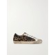Superstar distressed leopard-print calf hair, leather and suede sneakers Superstar distressed leopard-print calf hair, leather and suede sneakers