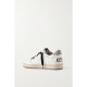 Ball Star distressed printed suede-trimmed leather sneakers Ball Star distressed printed suede-trimmed leather sneakers