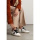 Ball Star distressed printed suede-trimmed leather sneakers Ball Star distressed printed suede-trimmed leather sneakers