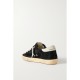 Superstar distressed leather-trimmed suede sneakers Superstar distressed leather-trimmed suede sneakers
