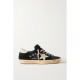 Superstar distressed leather-trimmed suede sneakers Superstar distressed leather-trimmed suede sneakers