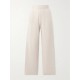 Golden cashmere and wool-blend track pants Golden cashmere and wool-blend track pants