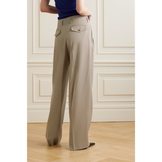 Wool-gabardine wide-leg pants Wool-gabardine wide-leg pants
