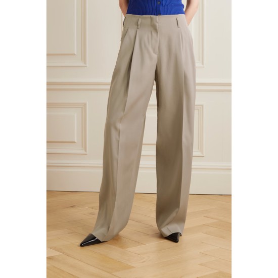 Wool-gabardine wide-leg pants Wool-gabardine wide-leg pants