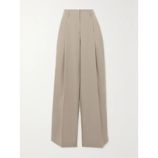 Wool-gabardine wide-leg pants Wool-gabardine wide-leg pants