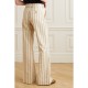 Journey cotton canvas-jacquard flared pants Journey cotton canvas-jacquard flared pants