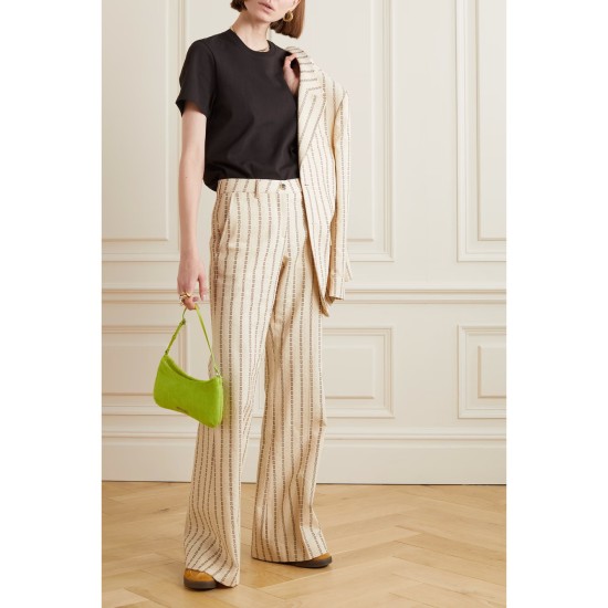 Journey cotton canvas-jacquard flared pants Journey cotton canvas-jacquard flared pants