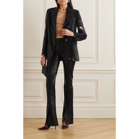 Sequined crepe blazer Sequined crepe blazer
