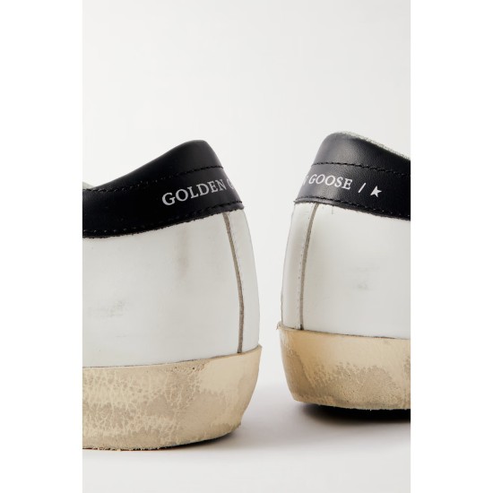 Super-Star distressed leather and suede sneakers Super-Star distressed leather and suede sneakers