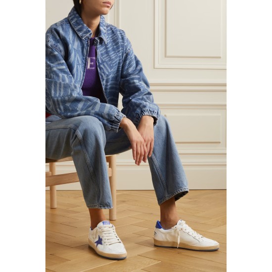 Ball Star distressed leather sneakers Ball Star distressed leather sneakers