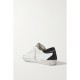 Superstar distressed glittered leather sneakers Superstar distressed glittered leather sneakers