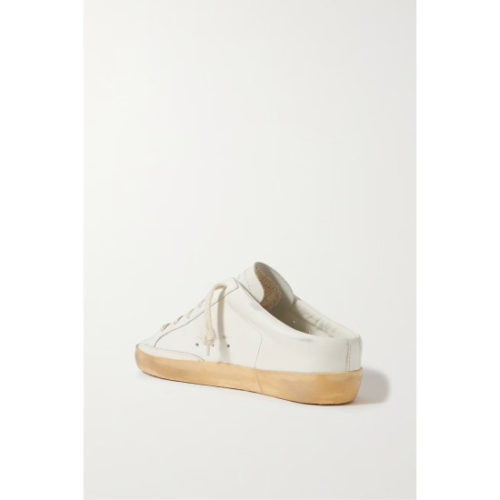 Superstar Sabot distressed leather slip-on sneakers Superstar Sabot distressed leather slip-on sneakers