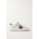 Ball Star distressed calf hair and canvas-trimmed leather sneakers Ball Star distressed calf hair and canvas-trimmed leather sneakers