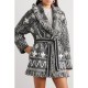 Journey belted fringed Fair Isle alpaca and wool-blend cardigan Journey belted fringed Fair Isle alpaca and wool-blend cardigan