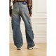 Distressed wide-leg cargo jeans Distressed wide-leg cargo jeans