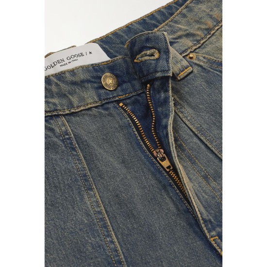 Distressed wide-leg cargo jeans Distressed wide-leg cargo jeans