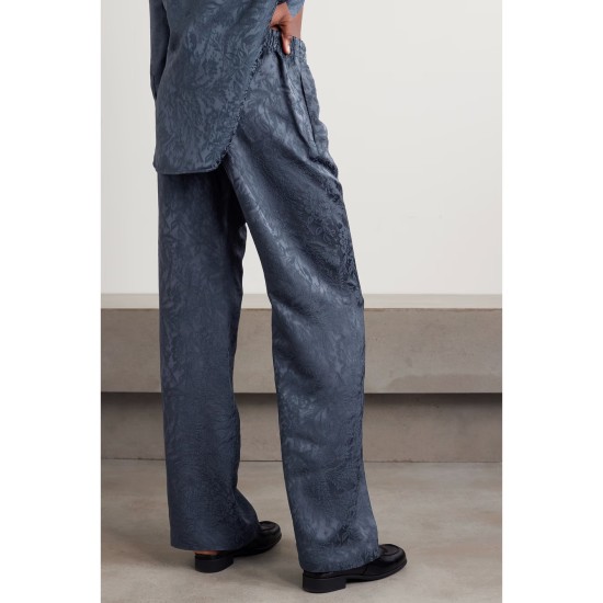Journey studded satin-jacquard wide-leg pants Journey studded satin-jacquard wide-leg pants