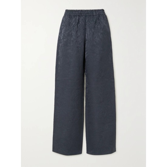 Journey studded satin-jacquard wide-leg pants Journey studded satin-jacquard wide-leg pants