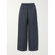 Journey studded satin-jacquard wide-leg pants Journey studded satin-jacquard wide-leg pants