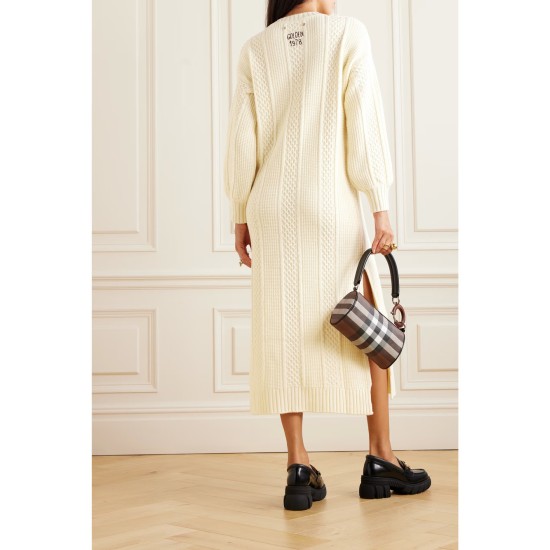 Embroidered knitted wool maxi dress Embroidered knitted wool maxi dress