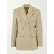 Journey double-breasted wool-jacquard blazer Journey double-breasted wool-jacquard blazer